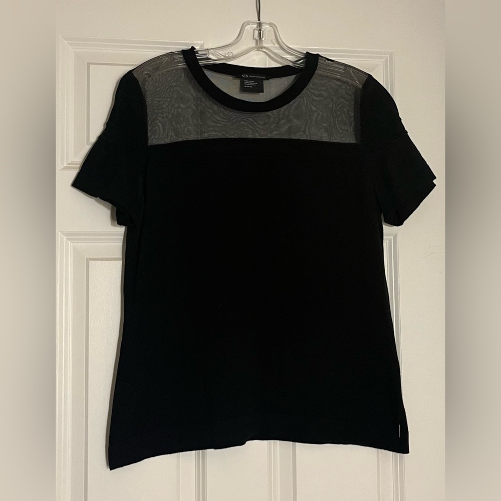 Armani Exchange Black Sweater Top